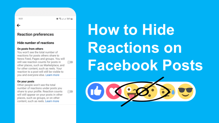 hide reactions on facebook post